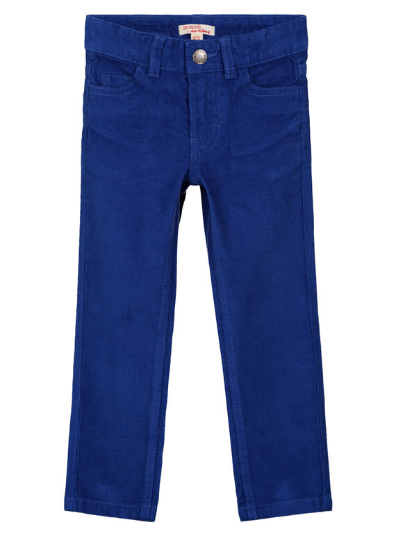 Indigoblaue Samthose Regular Fit GOJOPAVEL3 / 19W90234D2B720