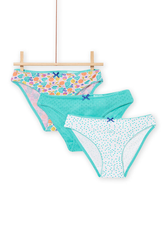 3er-Set Fantasie-Slips Kind Mädchen NEFALOTFRU / 22SH11J3D5LH700