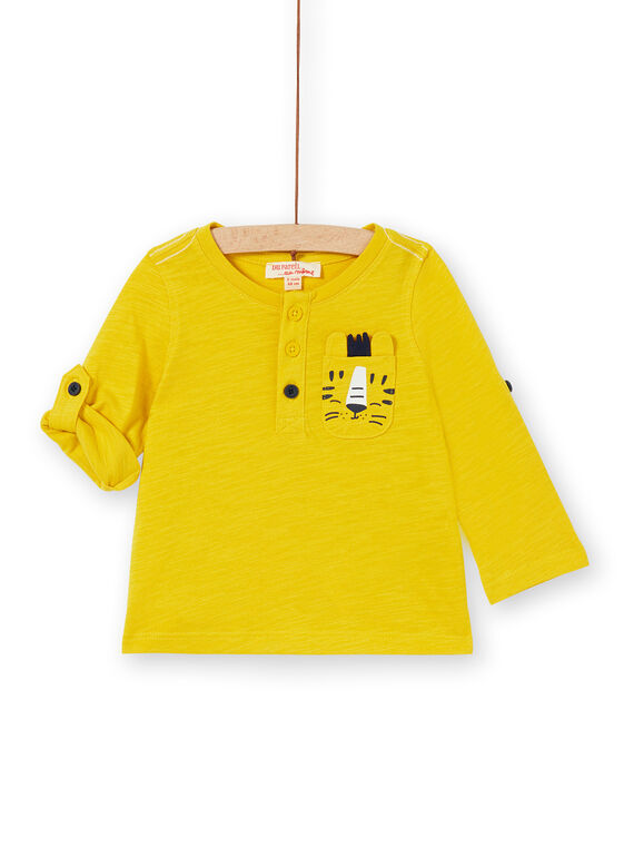 Baby Junge gelbes T-shirt LUJOTUN3 / 21SG1036TML106