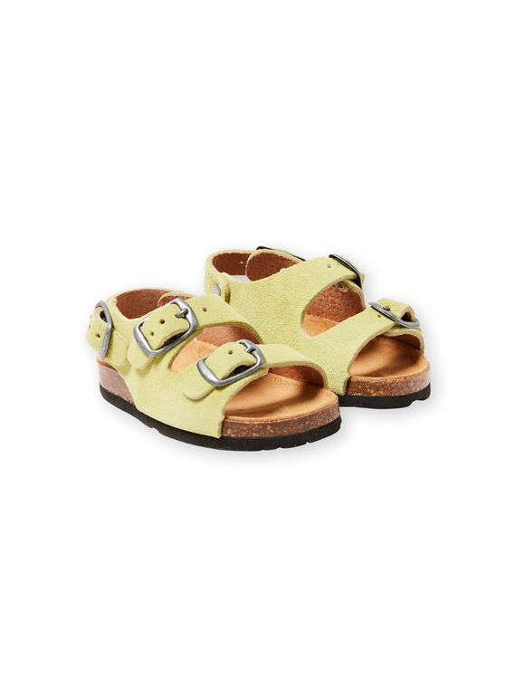Baby Junge Einfarbig Grün Sandalen LBGNUVERT / 21KK3853D0E602