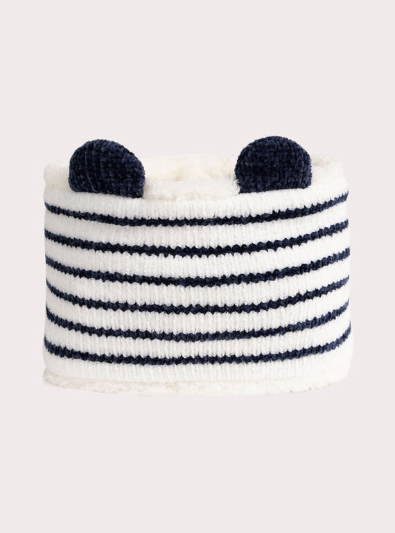 Marine gestreifter Snood für Baby Junge  VYUGROSNO / 24WI10M1SNO001