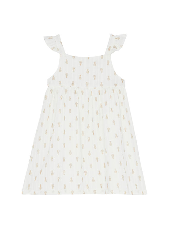 Ärmelloses Kleid mit Ananas-Pailletten-Print JADUROB4 / 20S901O1ROB001