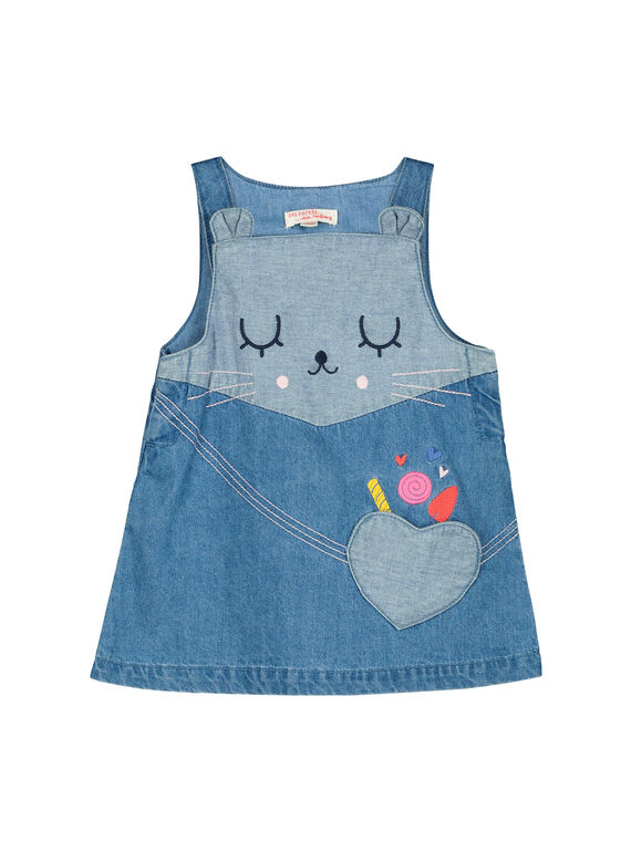 Baby-Jeanskleid für Mädchen FICOROB2 / 19SG0982ROB704