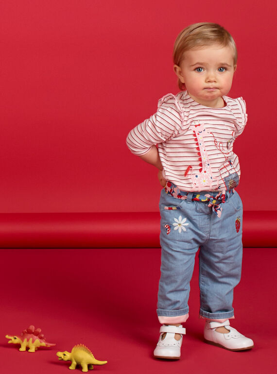 Baby Mädchen Jeans mit Gürtel LICANPAN / 21SG09M1PANP272