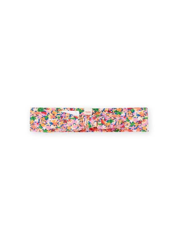 Himmelblaues Stirnband mit Blumendruck RYIPOPBAN / 23SI09X1BANC204