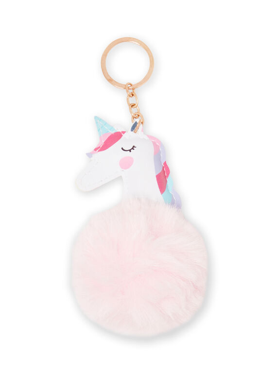 Baby Mädchen rosa Einhorn Schlüsselanhänger mit Pompon MYACLACLES1 / 21WI01G2D5M321