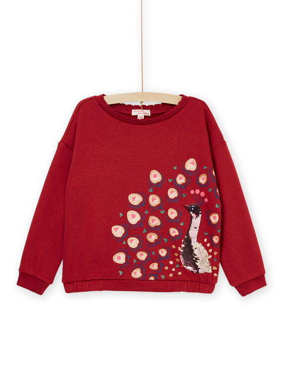 Langärmeliges Sweatshirt mit Pfauenprint PAPRASWEA1 / 22W901S2SWE410