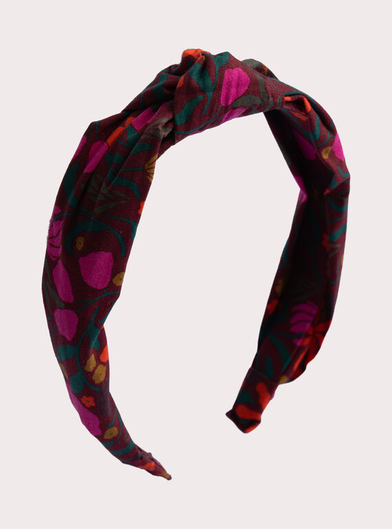 Rotes Stirnband mit Blumenmuster für Mädchen  VYAJOSERR1 / 24WI01L4TETF529