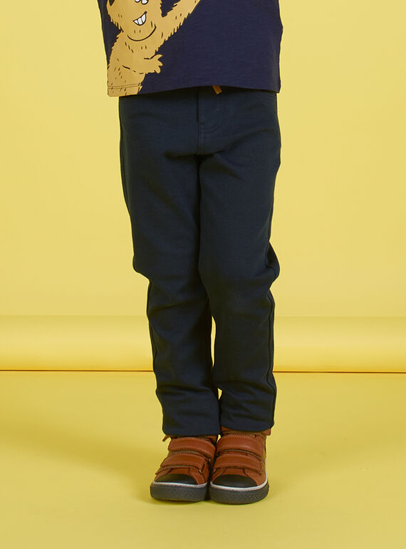 Mitternachtsblaue Hose für Jungen MOMIXPAN / 21W902J1PAN717