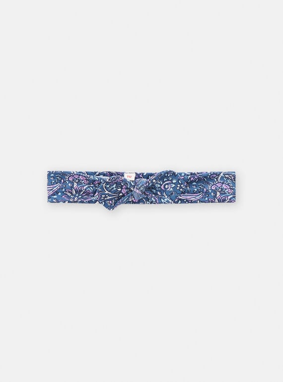 Blaues Nattier-Stirnband mit Blumenmuster für Baby-Mädchen TYIDEBAN / 24SI09J1BAN201