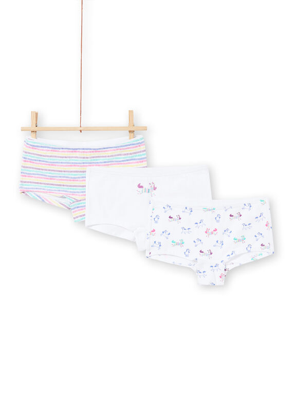 Girl's 3 sortierte fluoreszierende Shorts MEFAHOTLIC / 21WH11B2SHY000