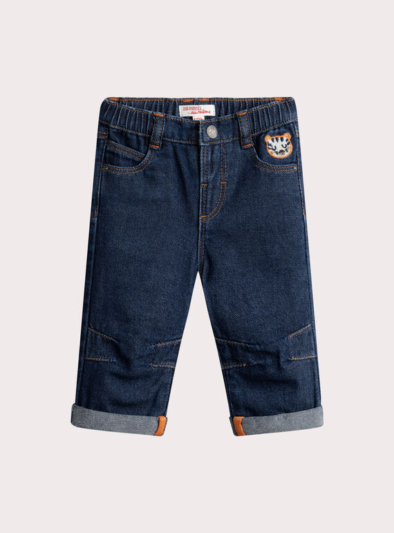 Jeans aus dunklem Denim für Baby Jungen  VUKOJEAN / 24WG1031JEAP274