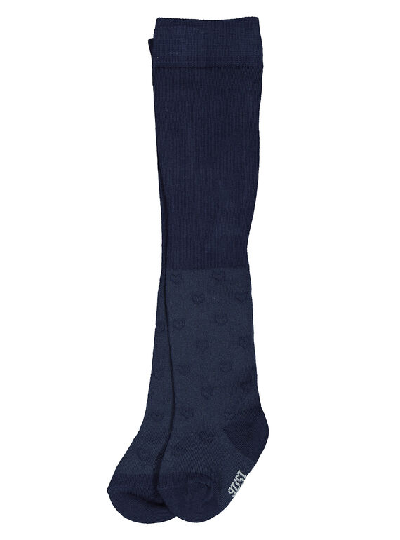 Marineblaue Strumpfhose für Babys Mädchen FYIJOCOL3 / 19SI0932COLC205