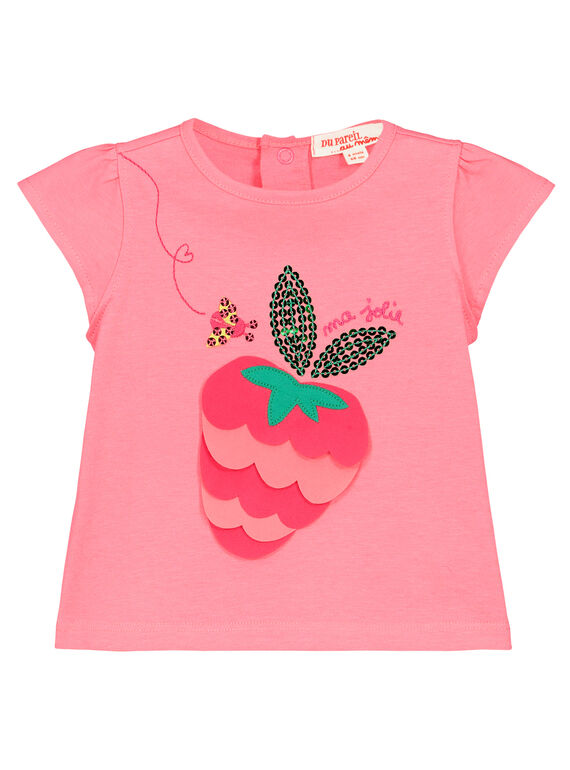 Bedrucktes Baby-T-Shirt für Mädchen FIYETI / 19SG09M1TMC309