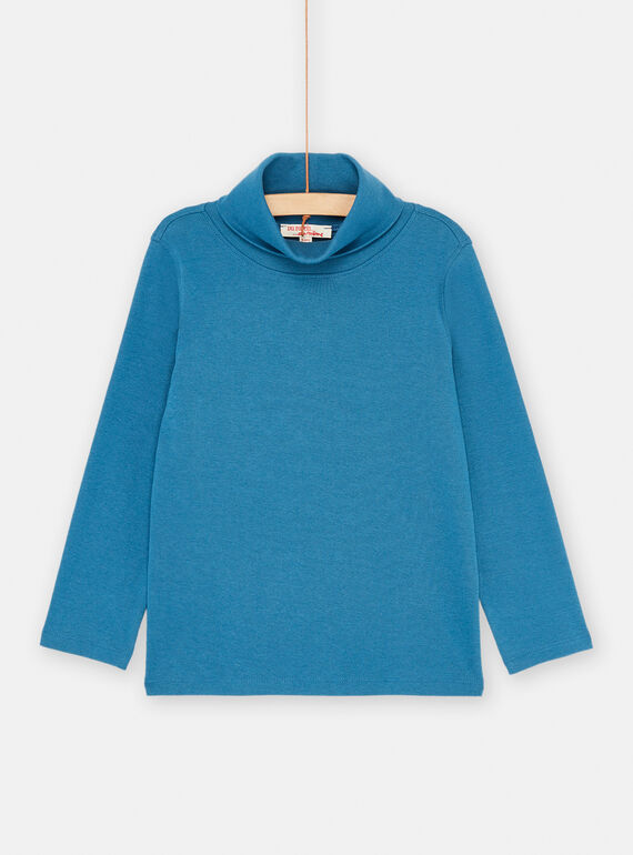 Unifarbener Unterziehpullover "bleu de France" für Jungen SOJOSOUP1 / 23W902N1SPLC226