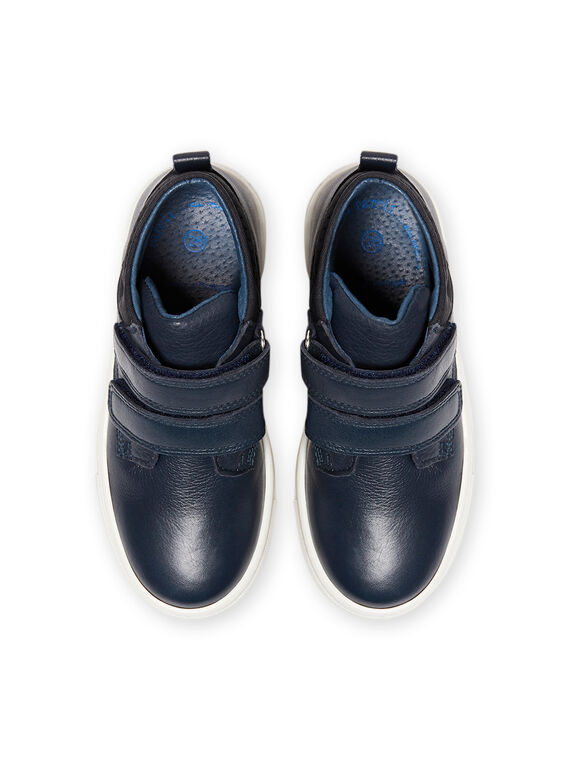 Marineblaue High-Top-Sneakers Kind Junge MOBASGO / 21XK3654D3F070