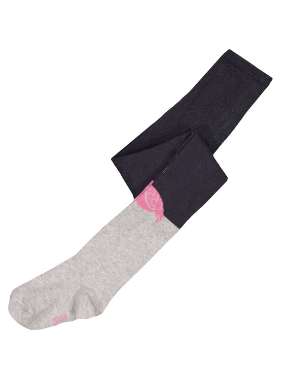 Strumpfhosen mit Muster an den Knien GYABLACOL2 / 19WI01S1COLJ912