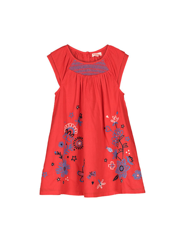 Baumwollkleid für Mädchen FATOROB2 / 19S901L2ROB330