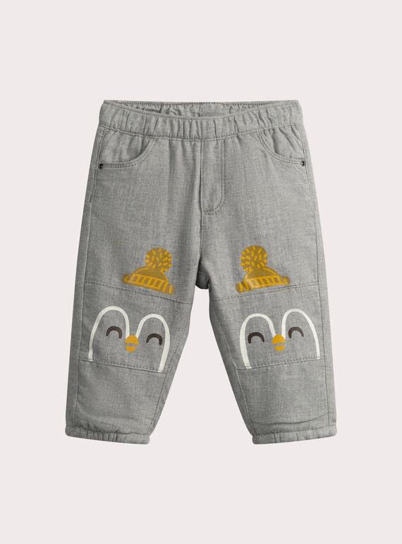 Pinguin-Animationshose für Baby Junge  VUBAJEAN / 24WG10Q1JEAJ909
