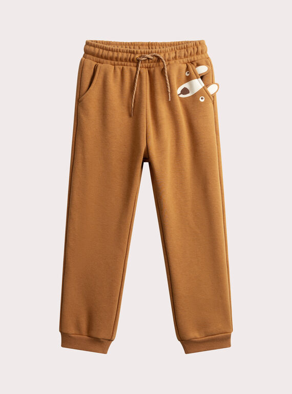 Jogging braun gefüttert warm Animation Bär für Jungen  VOBAJOG / 24W902Q1JGB821