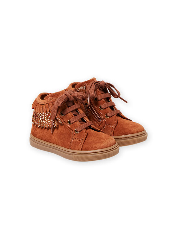 Baby Mädchen Kamel Turnschuhe mit Pony MIBASFRANGE / 21XK3751D3F804