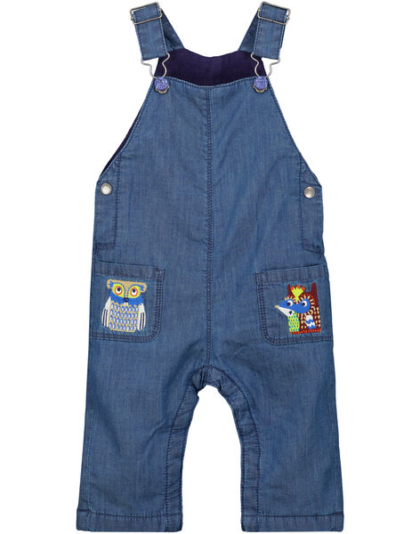 Lange Latzhose In Leichtem Mittlerem Denim Baby Junge Set Overall Bebe Dpam