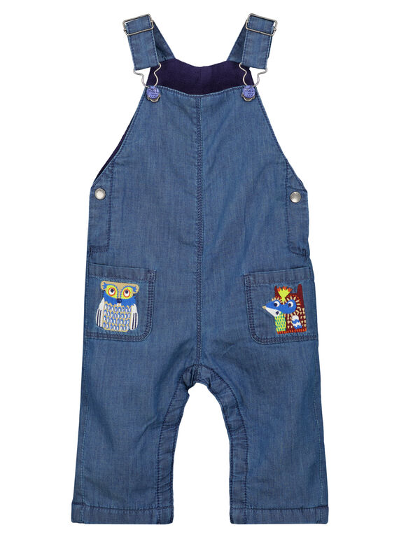 Lange Latzhose in leichtem mittlerem Denim Baby Junge GUVIOSAL / 19WG10R1SALP274