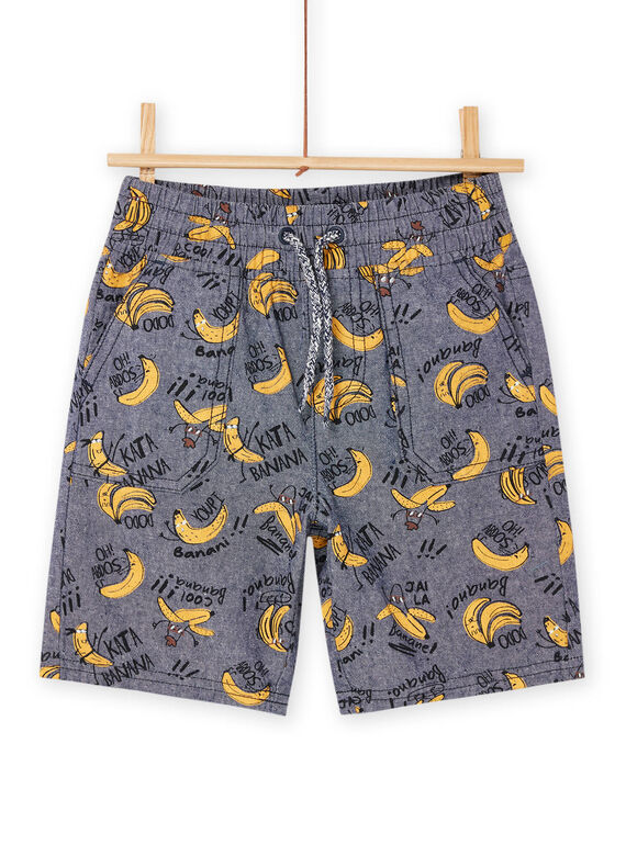 Graue Bermuda-Shorts mit Bananenaufdruck ROSUMBER4 / 23S902Y2BER721