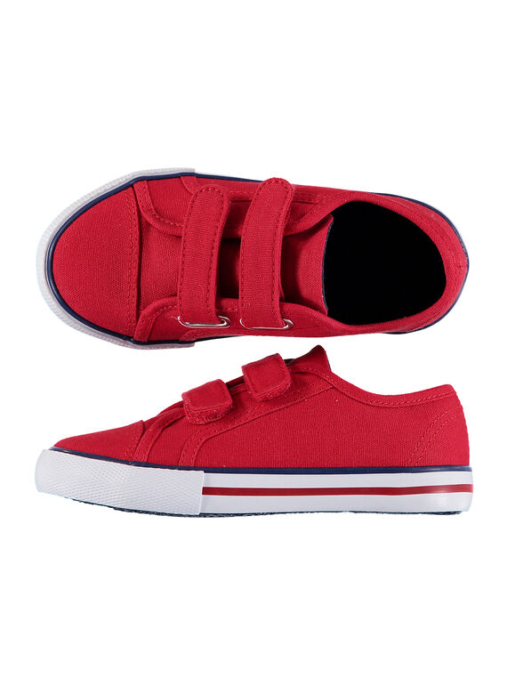 Turnschuhe aus einfarbigem Canvas für Jungen FGVELROU / 19SK36C5D16050