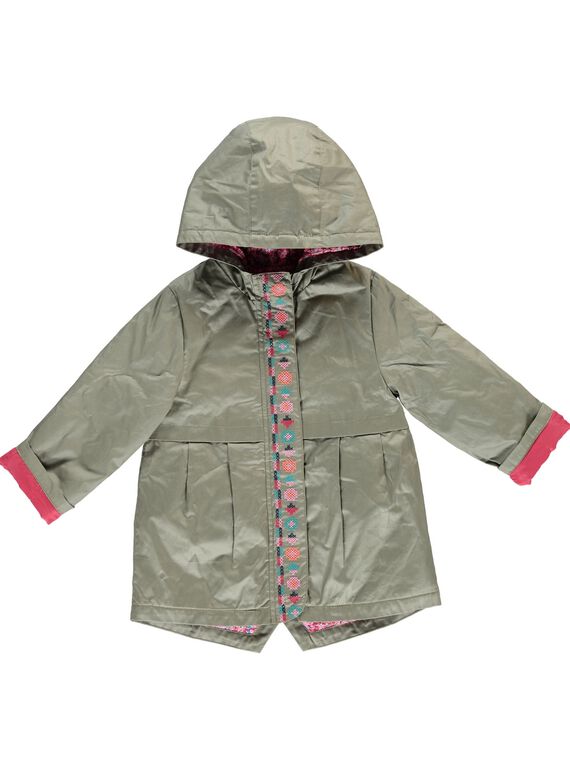 Girls' hooded parka CAHOPARKA2 / 18S901E2PAR628