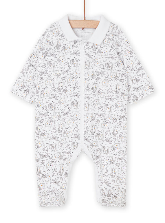 Weißer ausgefallener Print-Schlafanzug ROU2GRE1 / 23SF04I1GRE000