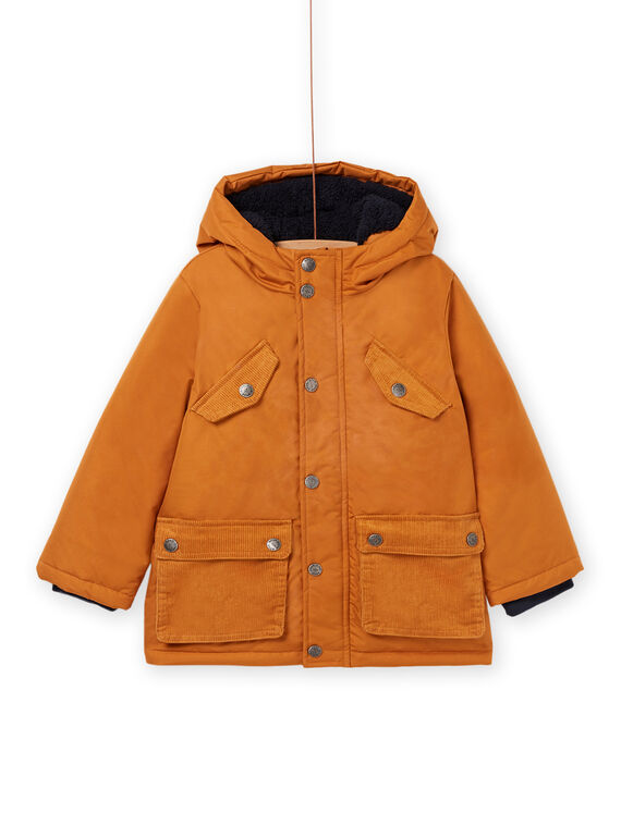 Einfarbiger Parka mit Kapuze POGROPAR1 / 22W902F2PAR804
