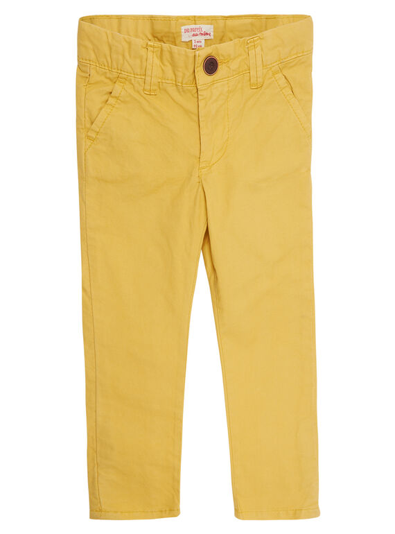 Gelbe Chinohose für Jungen JOJOPACHI4 / 20S90243D2BB116