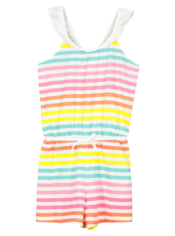 Gestreifter Jumpsuit für Mädchen FAPLACOMB1 / 19S901P2CBL099