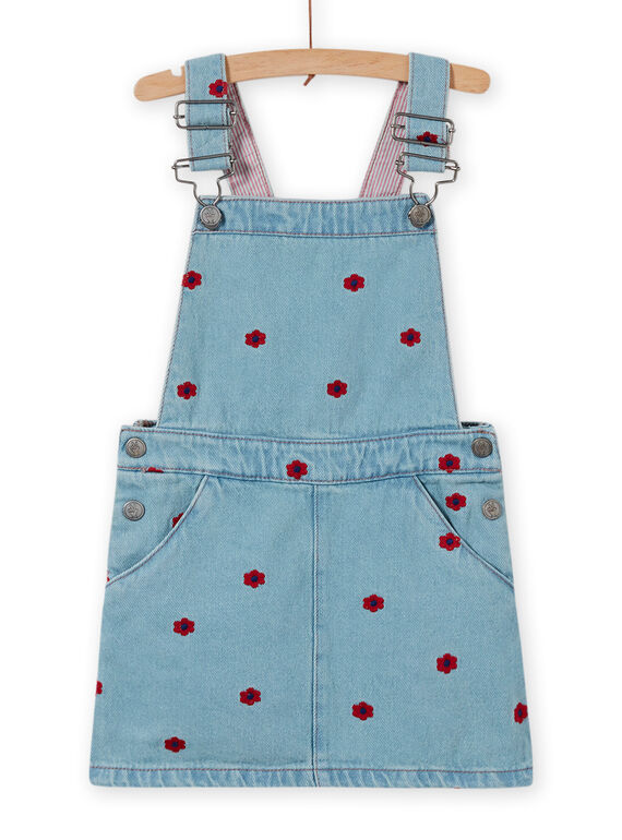 Bestickter Denim-Overall für Baby-Mädchen LAHAROB1 / 21S901X2ROBP272