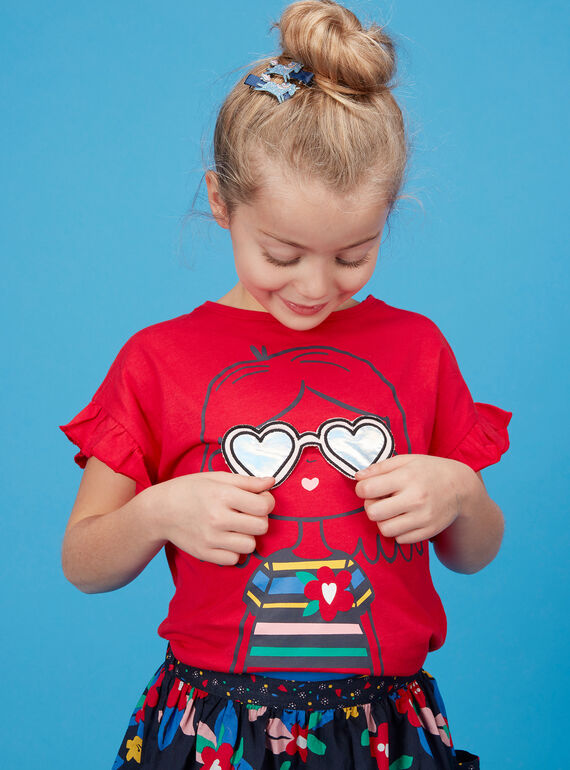 Rotes kurzärmeliges T-Shirt JAGRATI2 / 20S901E2TMC050