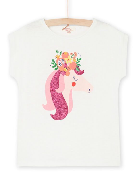 Türkisfarbenes T-Shirt mit Einhornmuster RAJOTI9 / 23S90193TEE001
