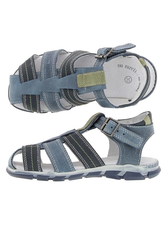 Boys' leather sandals CGSANDGECO / 18SK36W1D0EC218