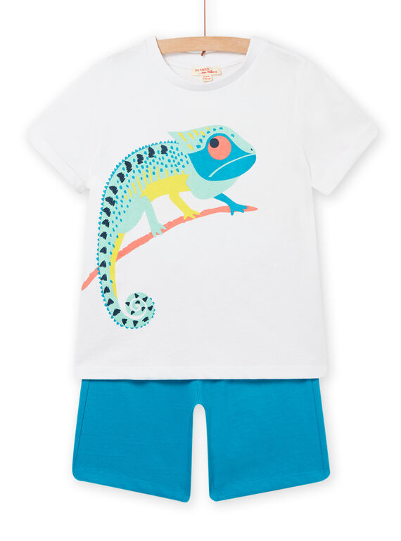 Blaues und weißes Outfit für Kind Junge NOPLAENS1 / 22S902K5ENS000
