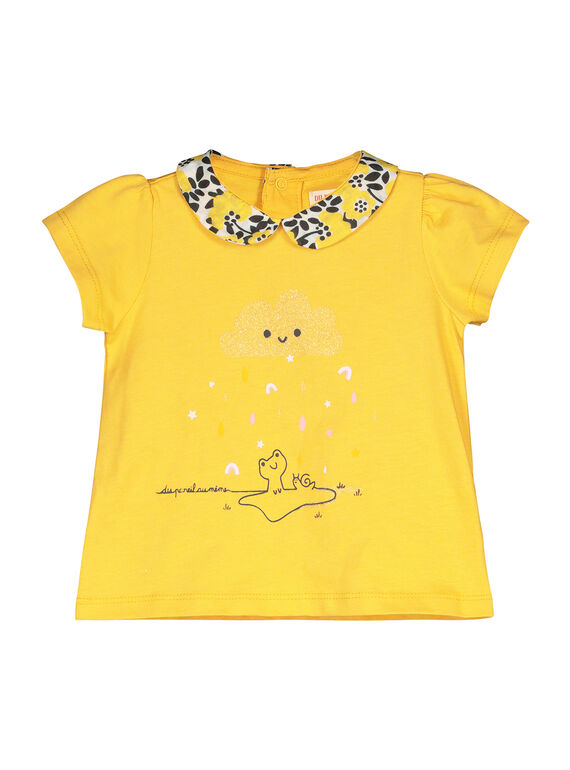 Baby-T-Shirt mit Claudine-Kragen für Mädchen FILIBRAEX / 19SG0922BRA103