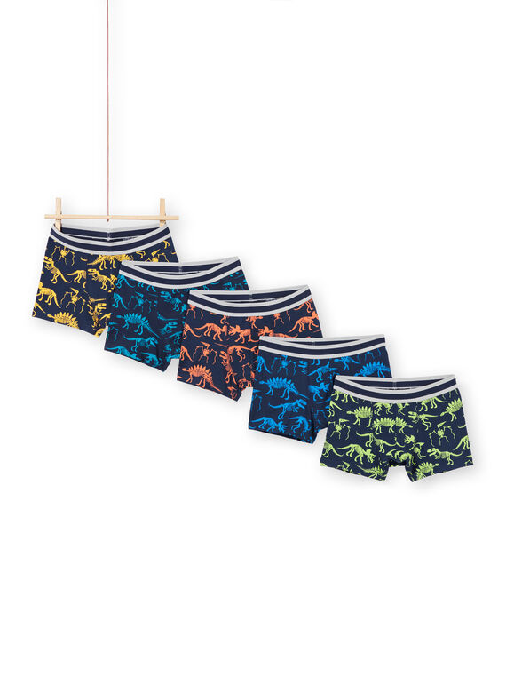 Boy's 5 Skelett Boxershorts mit Dinosaurier Druck MEGOBOXSEM1 / 21WH12B5BOX705
