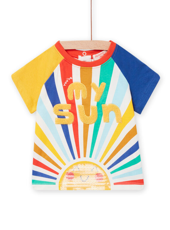 Baby Junge's buntes Sonnenschliff-T-Shirt NULUTI2 / 22SG10P2TMC001