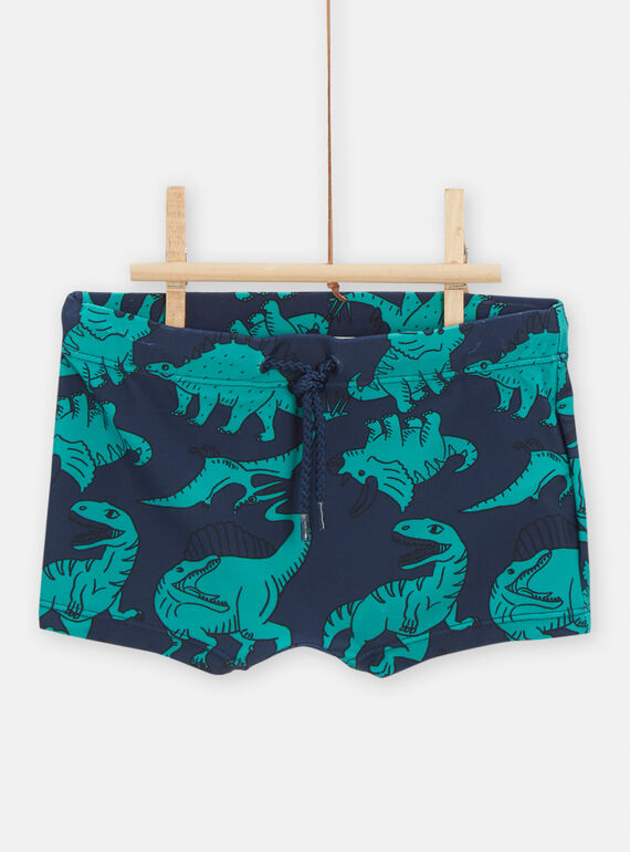 Blaue Badehose mit Dinosaurier-Print für Jungen TYOMERSHODIN / 24SI02G1MAI705