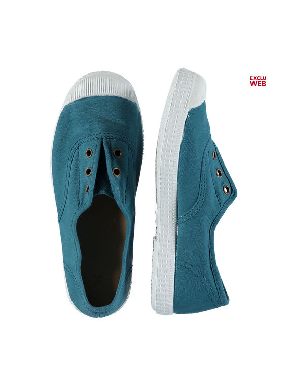 Turnschuhe aus einfarbigem Canvas für Jungen FGTENROL / 19SK36B6D16616