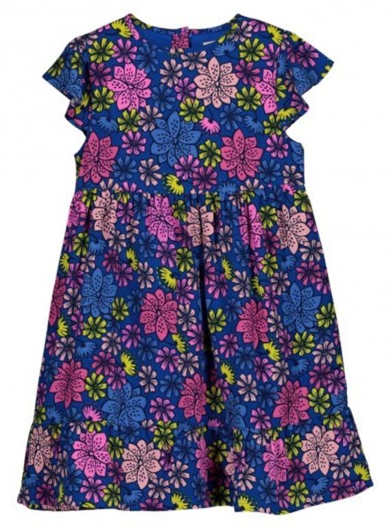 Kleid mit Blumendruck für Mädchen GABLEROB1 / 19W90192ROB707