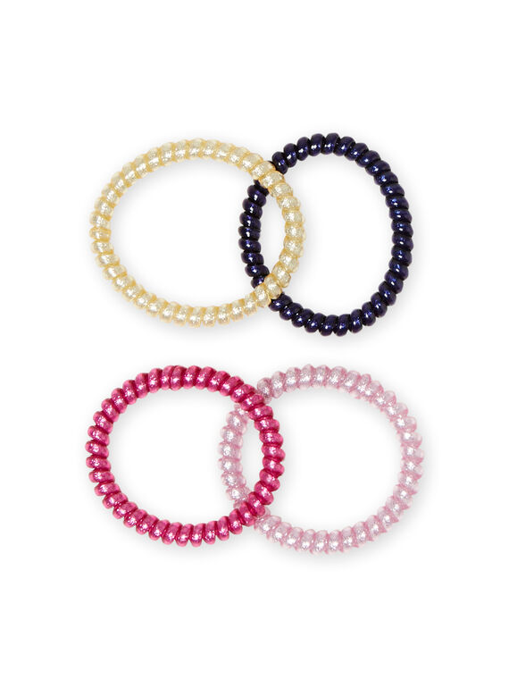 4 sortierte Glitzergummis für Mädchen MYAJOELA1 / 21WI01S4ELAH700