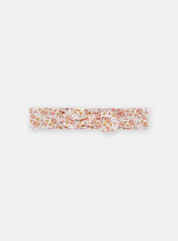 Ecru Stirnband mit Blumenmuster SYICOUBAN / 23WI09L1BAN001