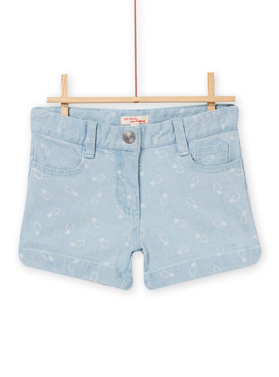 Helle Denim-Shorts für Kind Mädchen NAJOSHORT4 / 22S901C1SHOP272