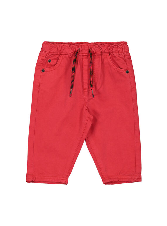 Rote Babyhose für Jungen FUJOPAN1 / 19SG1031PANF505