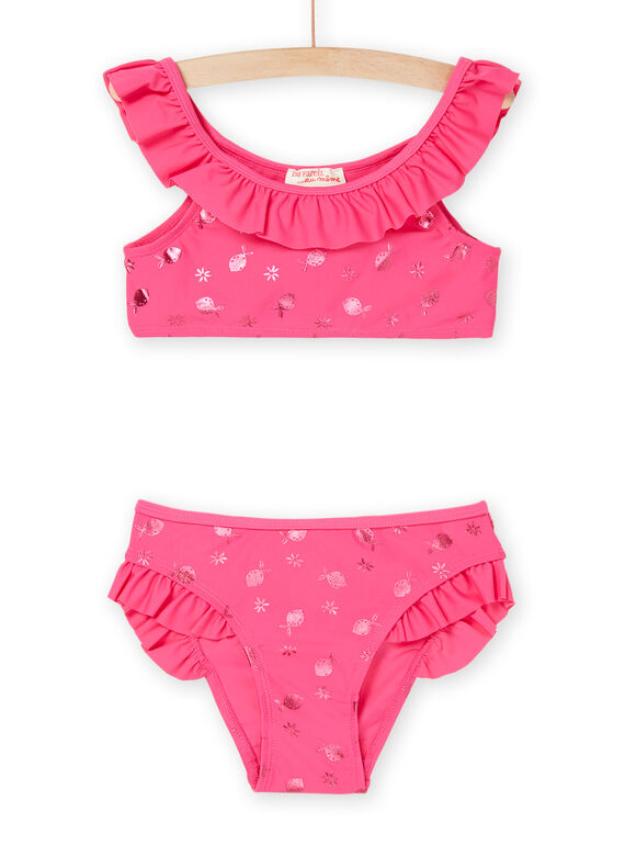 Leuchtend rosa 2-teiliges Badeanzug-Set RYABIK2 / 23SI01R2MAID331